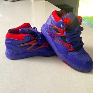 Men's Reebok The Pump Omni Lite Sneakers- size 11 red & purple